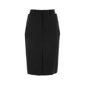 Jil Sander Women Black Wool Skirt